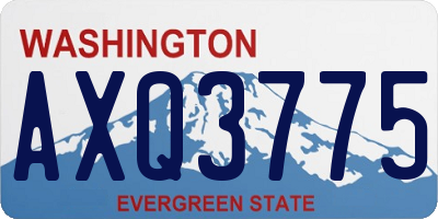 WA license plate AXQ3775