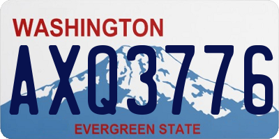 WA license plate AXQ3776