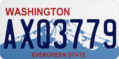 WA license plate AXQ3779