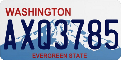 WA license plate AXQ3785