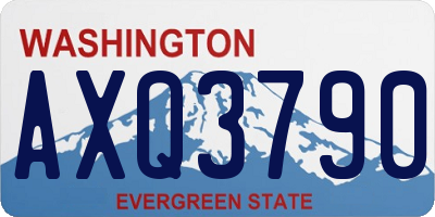 WA license plate AXQ3790
