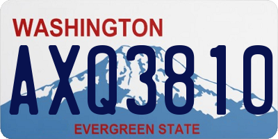 WA license plate AXQ3810