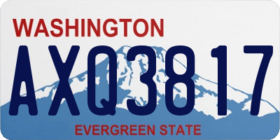 WA license plate AXQ3817