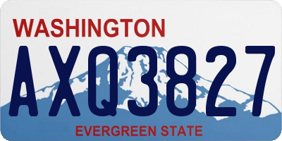 WA license plate AXQ3827