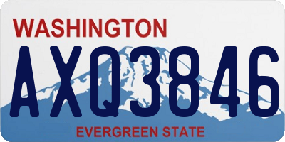 WA license plate AXQ3846