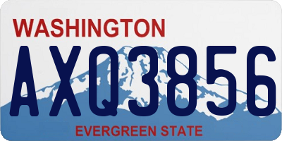 WA license plate AXQ3856