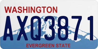 WA license plate AXQ3871