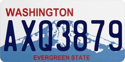 WA license plate AXQ3879