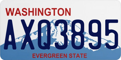 WA license plate AXQ3895