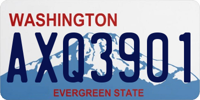 WA license plate AXQ3901