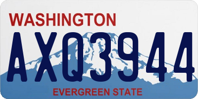 WA license plate AXQ3944