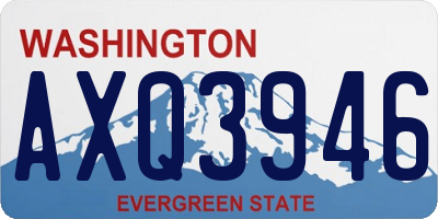 WA license plate AXQ3946