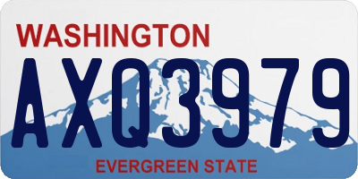 WA license plate AXQ3979