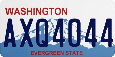 WA license plate AXQ4044