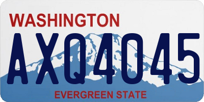 WA license plate AXQ4045