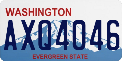 WA license plate AXQ4046