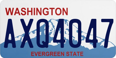 WA license plate AXQ4047