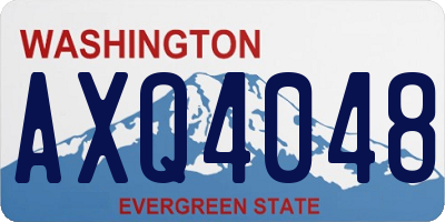 WA license plate AXQ4048
