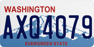 WA license plate AXQ4079