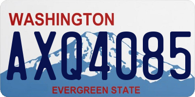 WA license plate AXQ4085