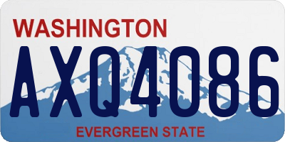 WA license plate AXQ4086