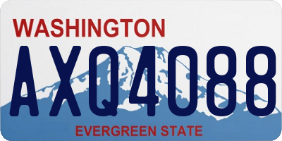WA license plate AXQ4088