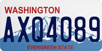 WA license plate AXQ4089
