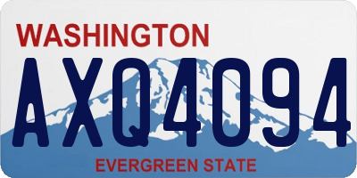 WA license plate AXQ4094