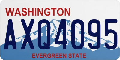 WA license plate AXQ4095