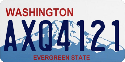 WA license plate AXQ4121