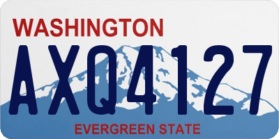 WA license plate AXQ4127