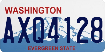 WA license plate AXQ4128