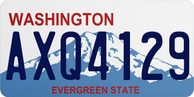WA license plate AXQ4129