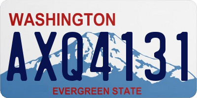 WA license plate AXQ4131