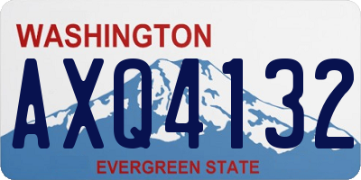 WA license plate AXQ4132