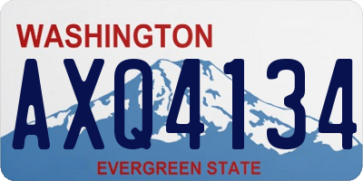 WA license plate AXQ4134
