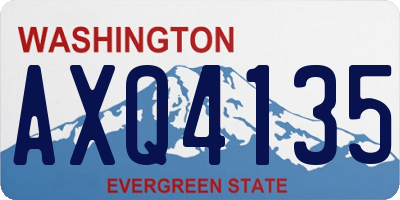 WA license plate AXQ4135