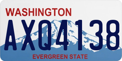 WA license plate AXQ4138