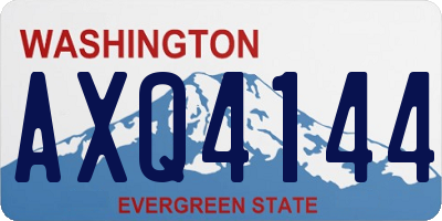 WA license plate AXQ4144