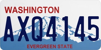 WA license plate AXQ4145