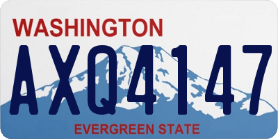 WA license plate AXQ4147