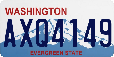 WA license plate AXQ4149
