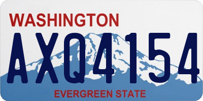WA license plate AXQ4154