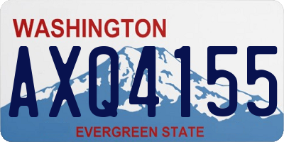 WA license plate AXQ4155