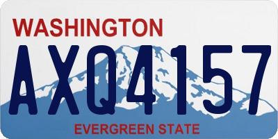 WA license plate AXQ4157