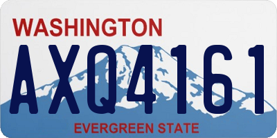 WA license plate AXQ4161