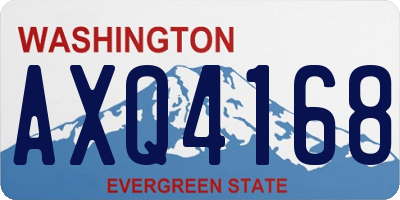 WA license plate AXQ4168