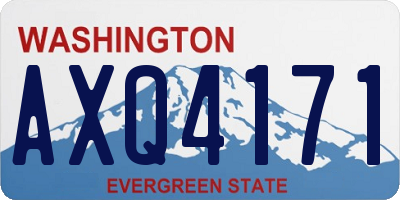 WA license plate AXQ4171