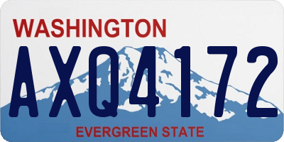 WA license plate AXQ4172