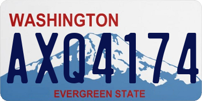 WA license plate AXQ4174